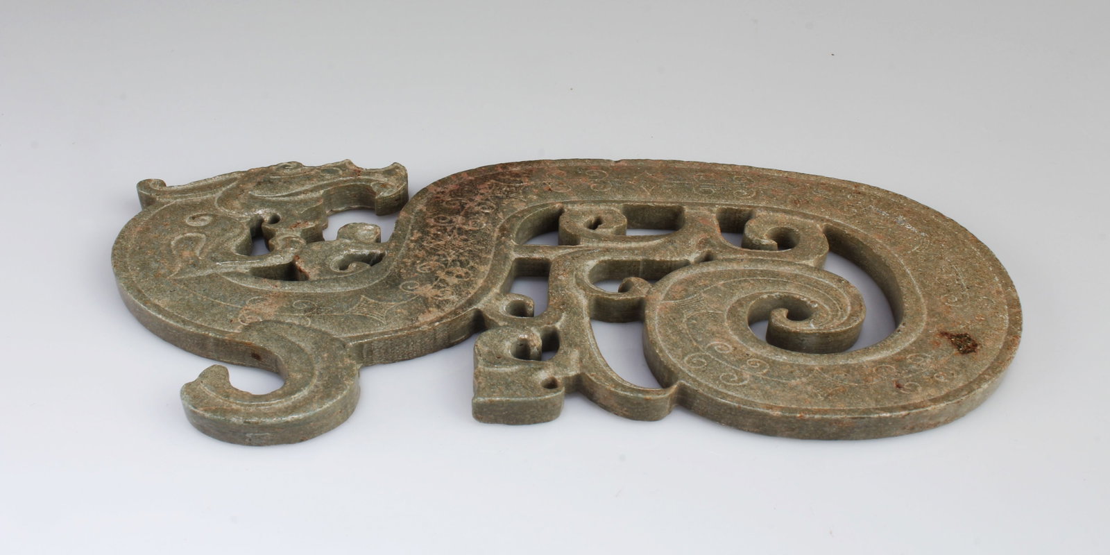 Chinese Jade Ornament: Chinese Jade Ornament. Length: 5.5"