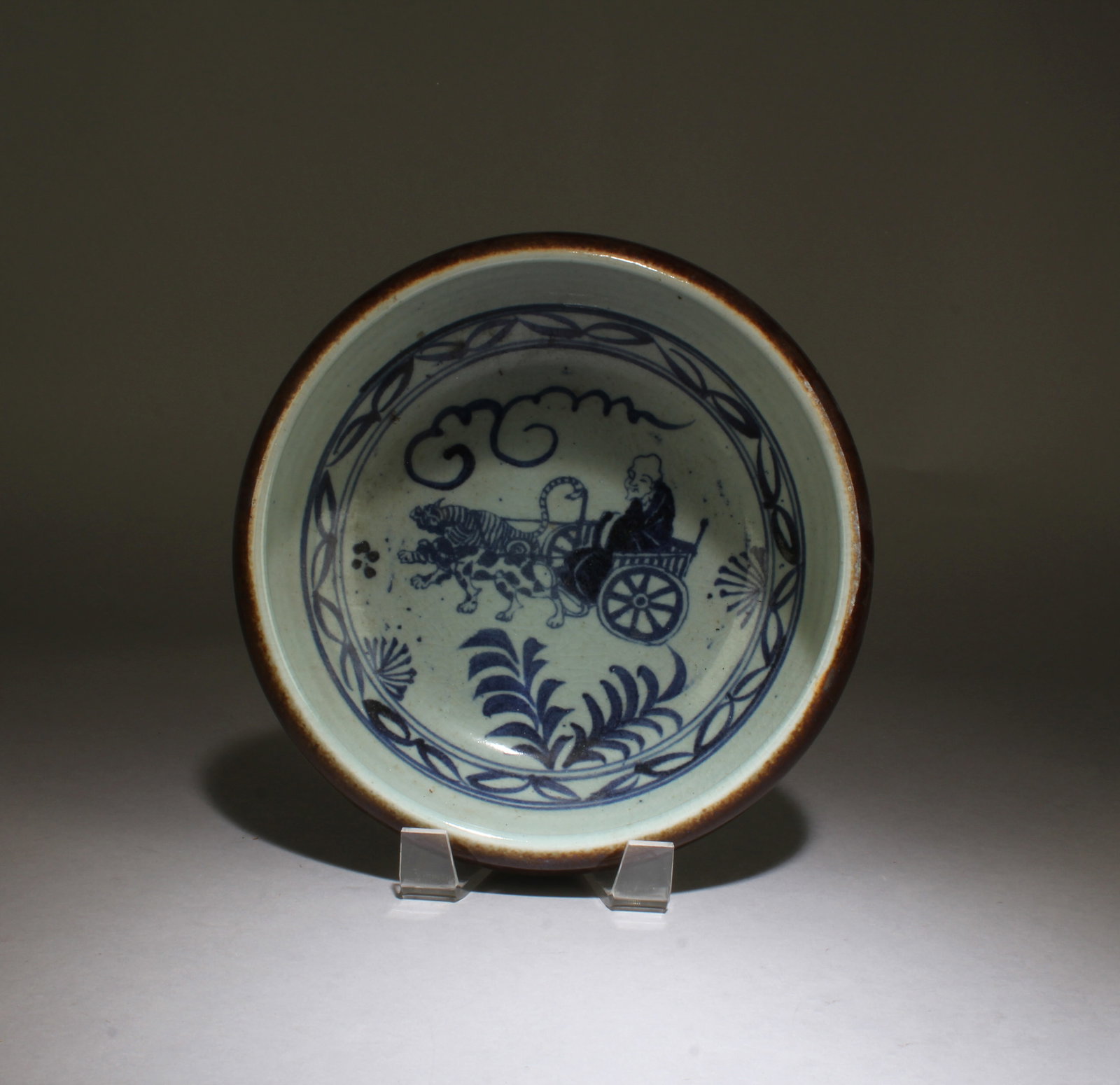Chinese Porcelain Ink Washer: Chinese Porcelain Ink Washer. 'Xuande' mark at base. Diameter: 8.35"