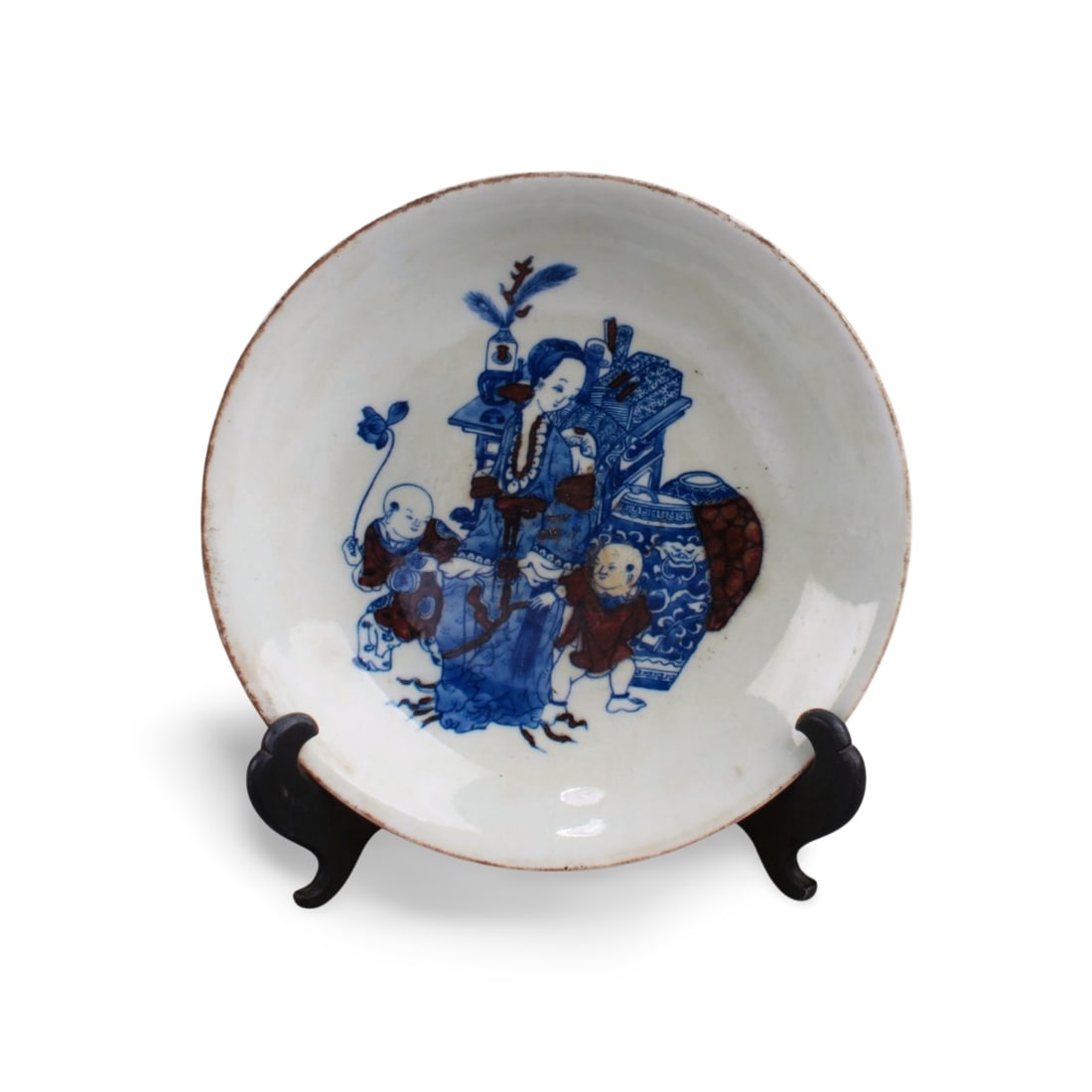 Chinese Blue & White Decorative Plate (1 of 2)