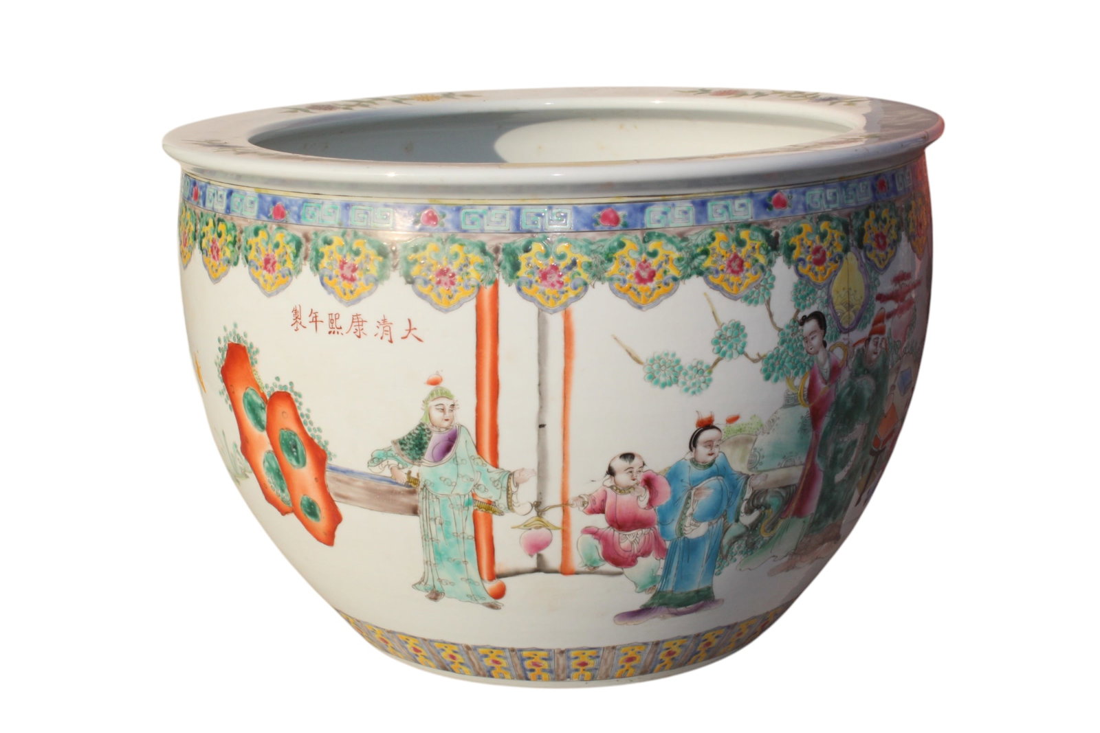 A Large Fencai Pot with Figure Motifs (1 of 15)