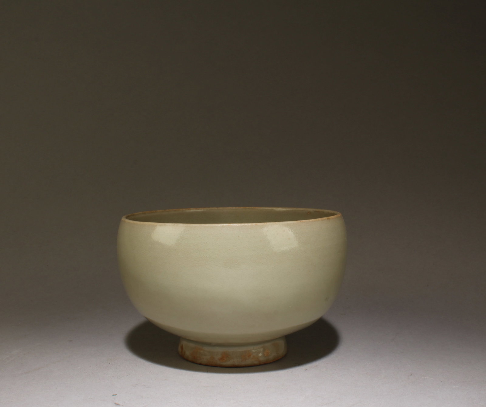 A Junyao Moon White Glaze Bowl: A Junyao Moon White Glaze Bowl. Dimensions: 2.9" x 4.5".