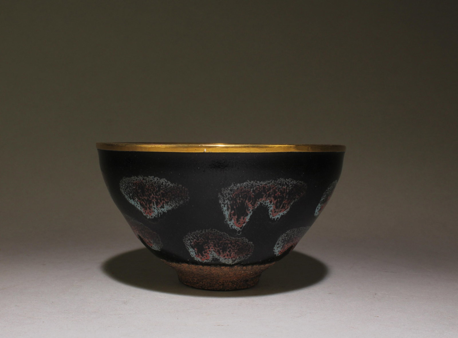 A Jianyao Tea Bowl: A Jianyao Tea Bowl. Dimensions: 5" x 2.8".