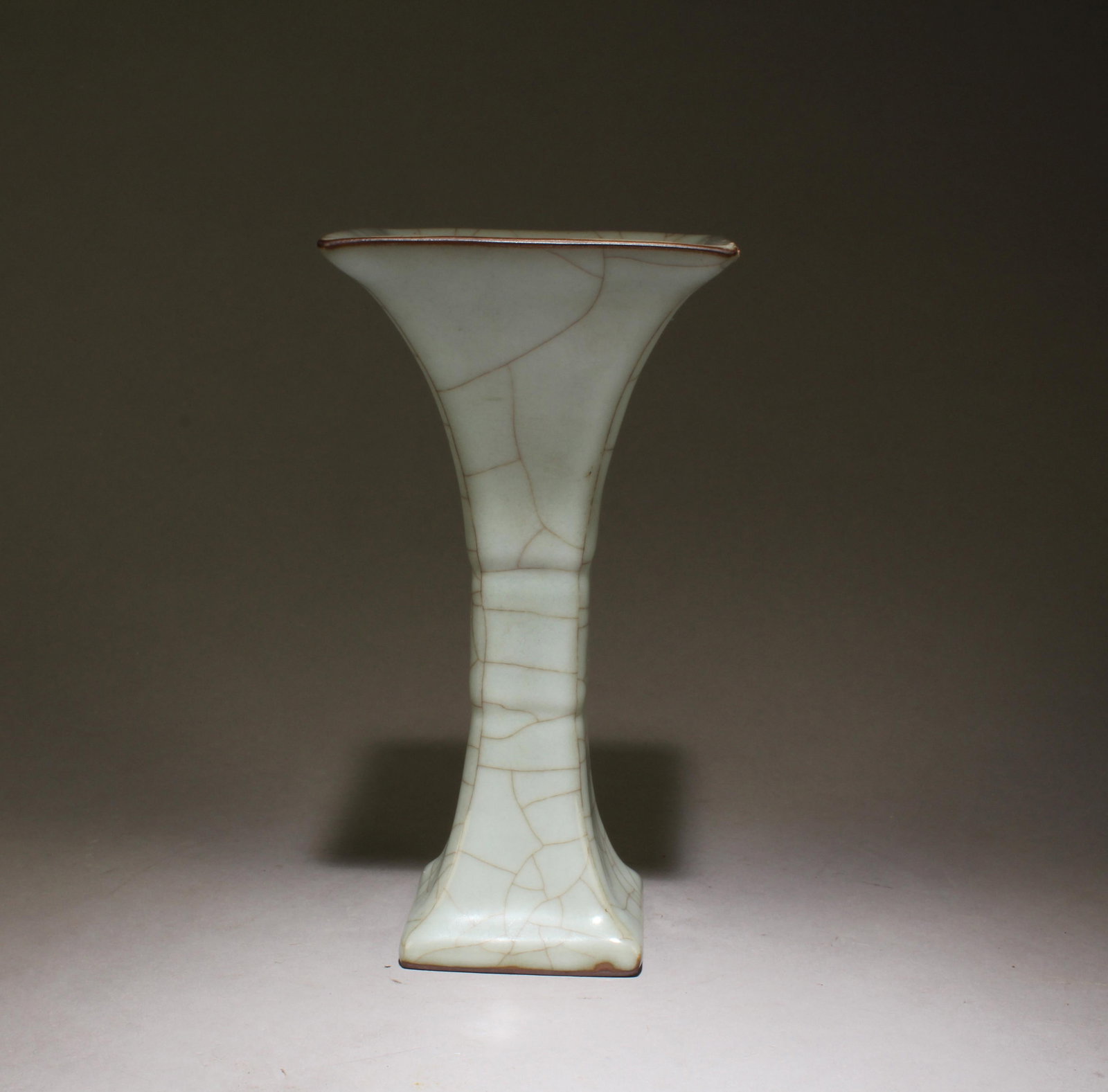 A Guanyao Fungshui Vase: A Guanyao Fungshui Vase. Dimensions: 8.1" x 4.25".