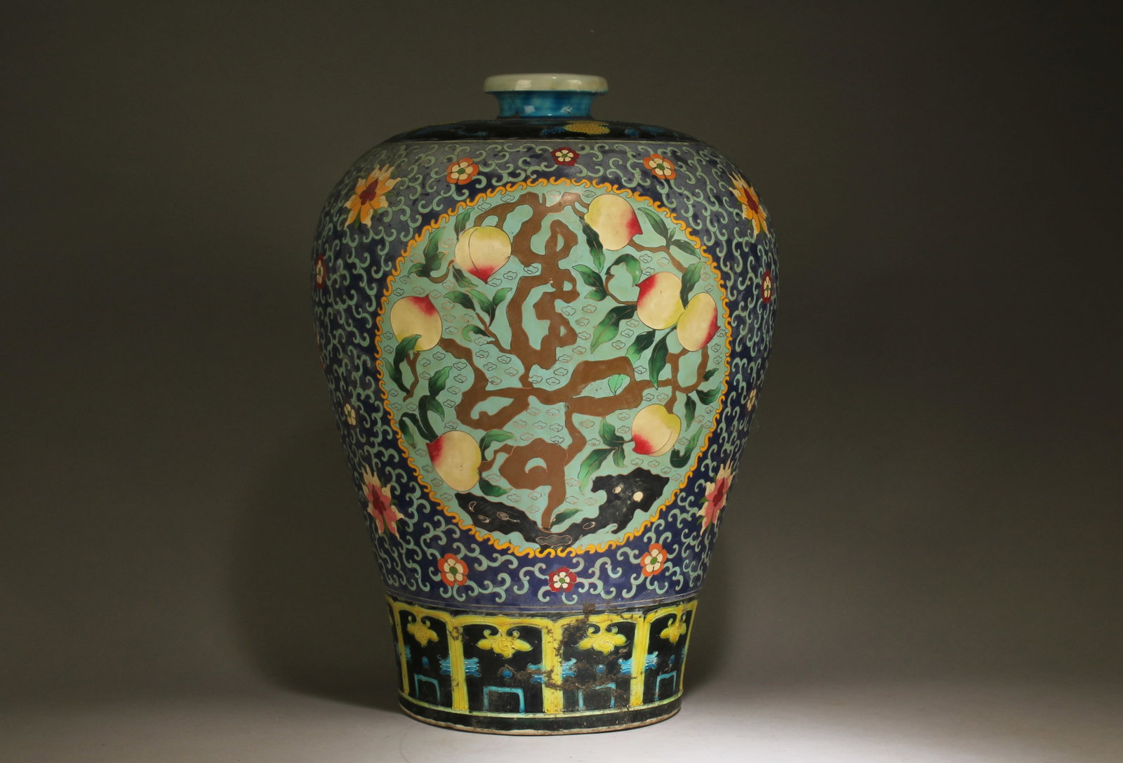 A Cloisonne Ceramic Meiping Vase (1 of 8)
