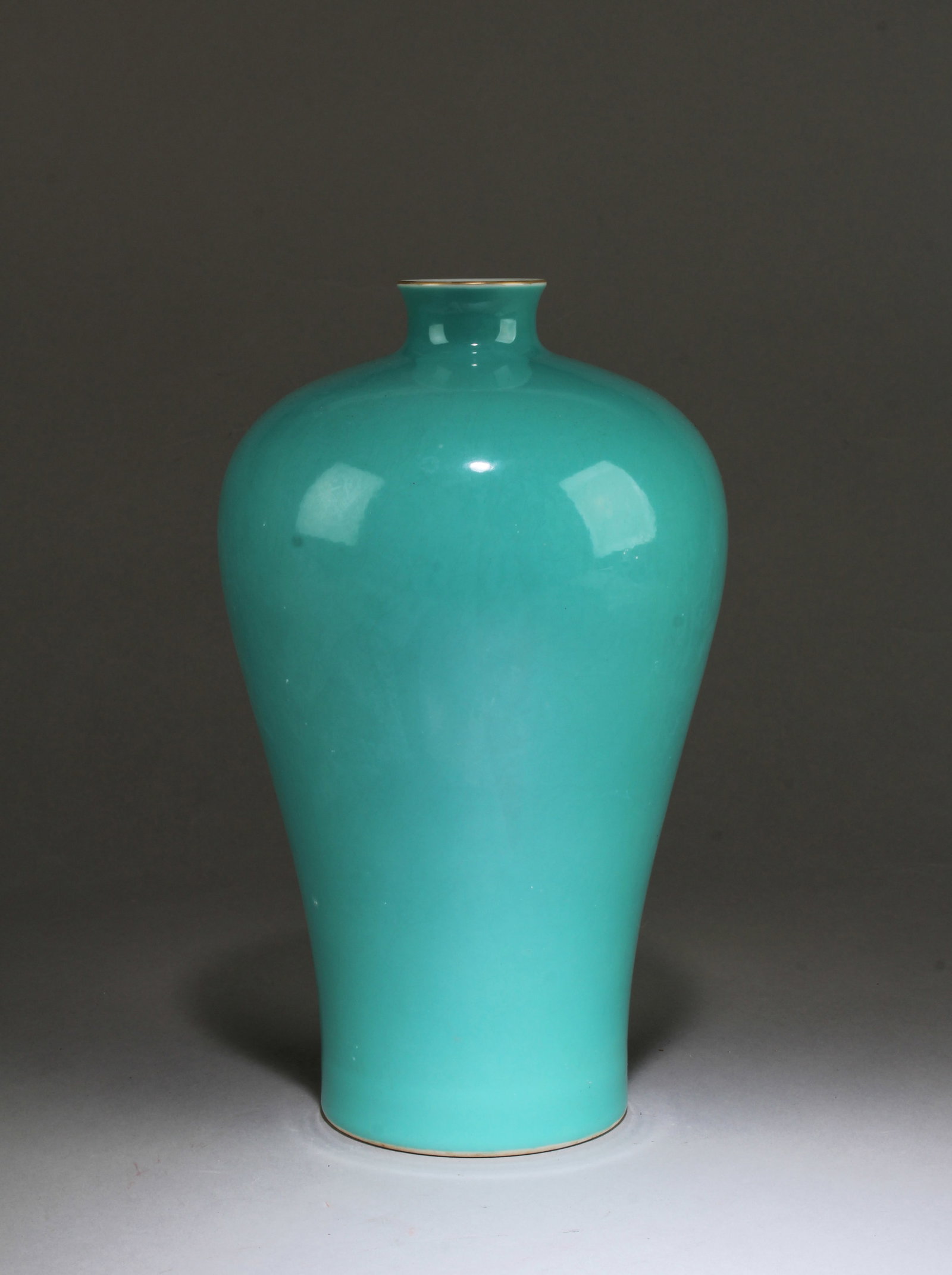 A Porcelain Meiping Vase: A Porcelain Meiping Vase. 'YongZheng' mark at base. Height:9.4"