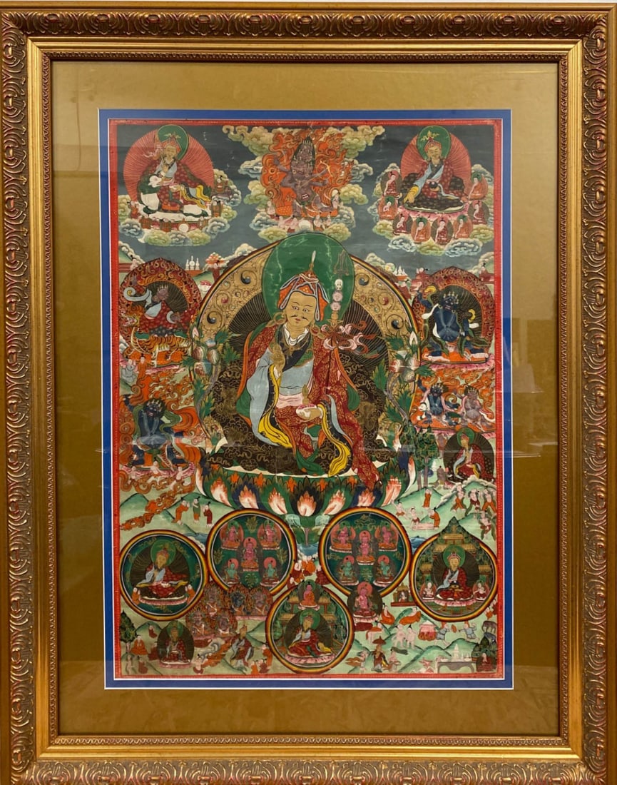 Antique Framed Thangka (1 of 3)