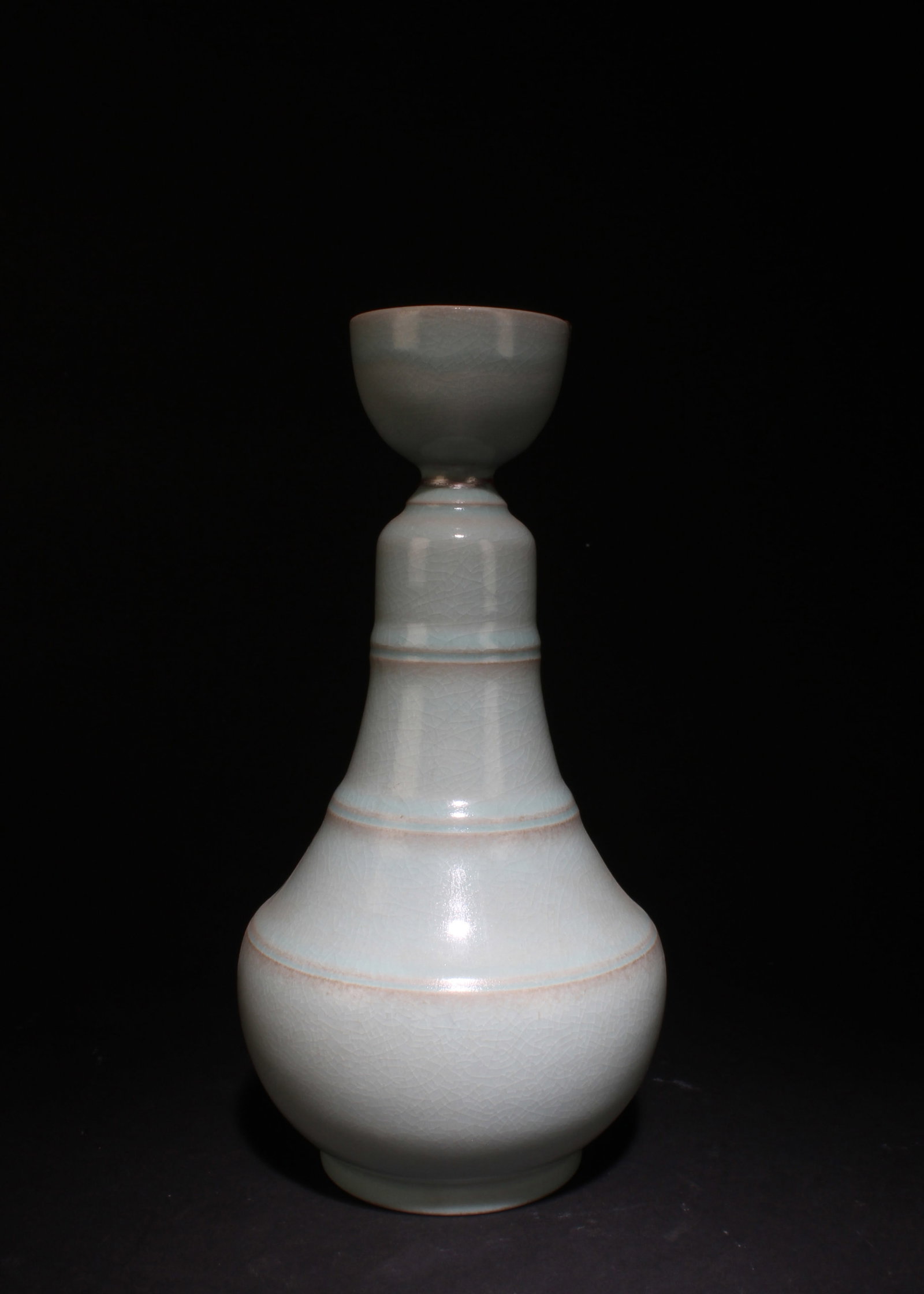 A Ruyao Vase: A Ruyao Vase. Dimensions: 10.7" x 5.3".