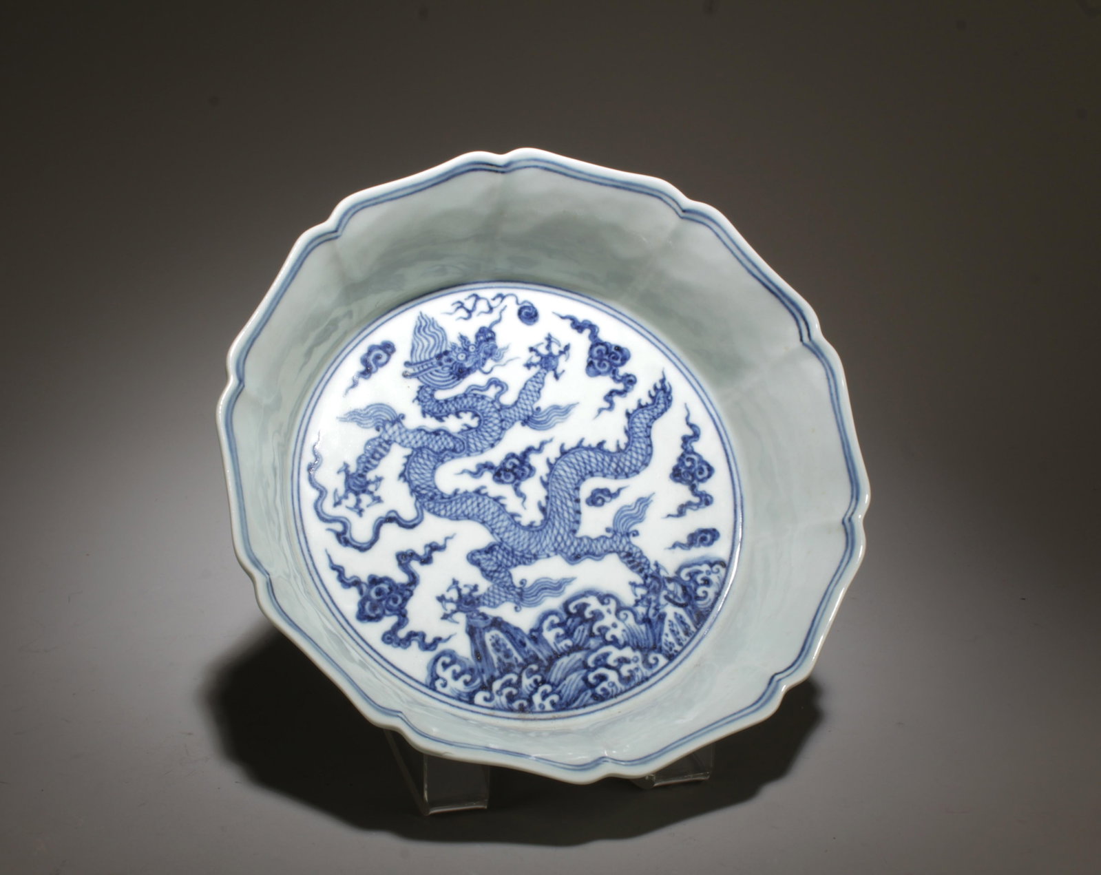 A Blue and White Ink Washer (1 of 5)