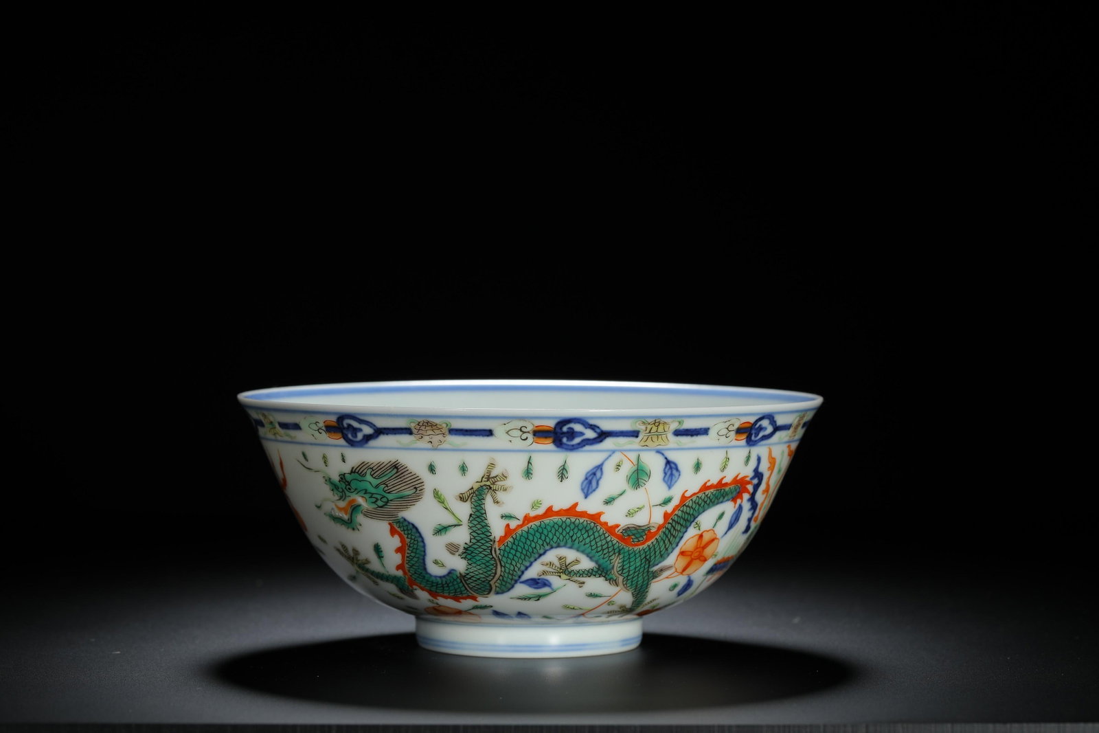 Wucai Dragon Bowl - 2