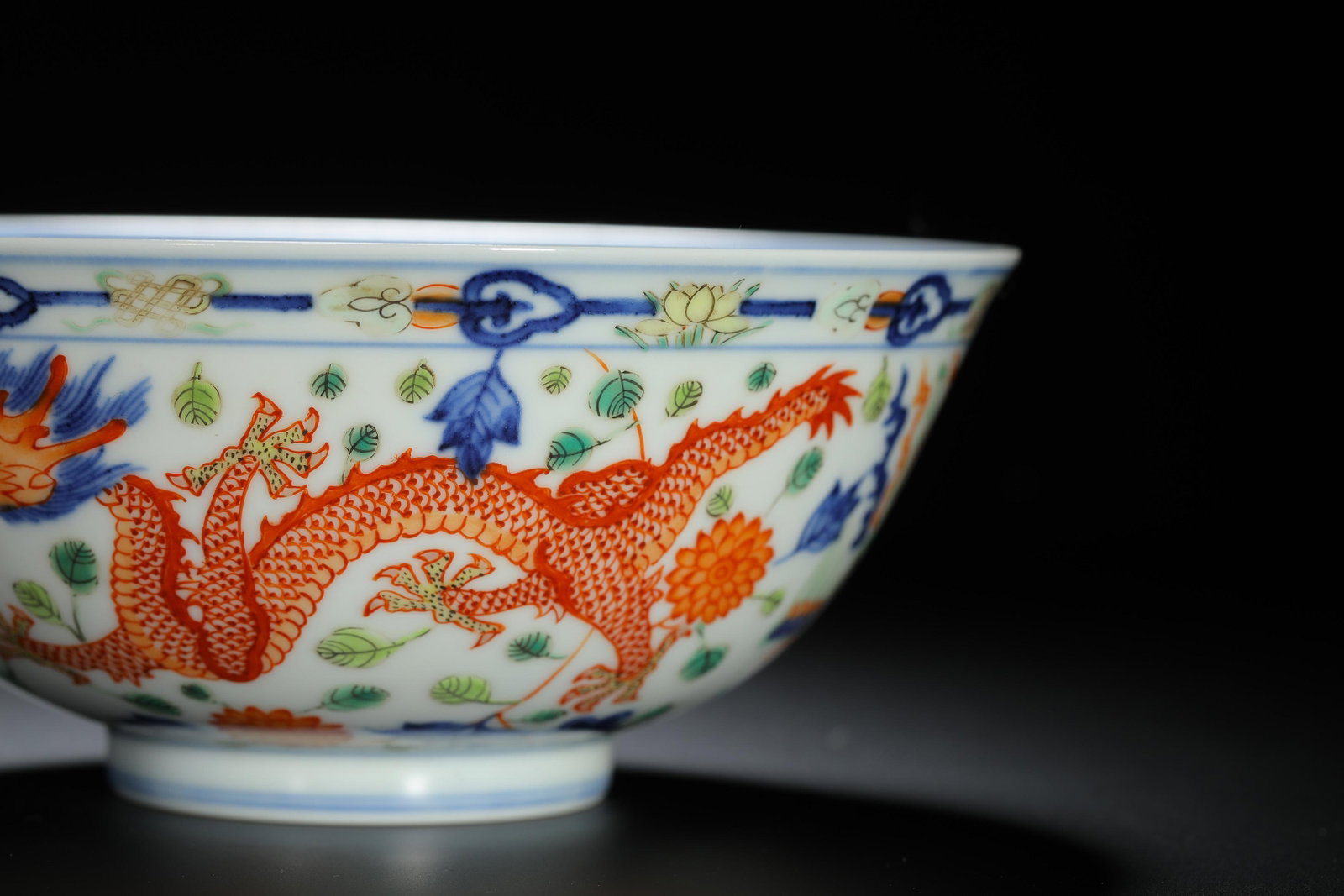 Wucai Dragon Bowl - 6