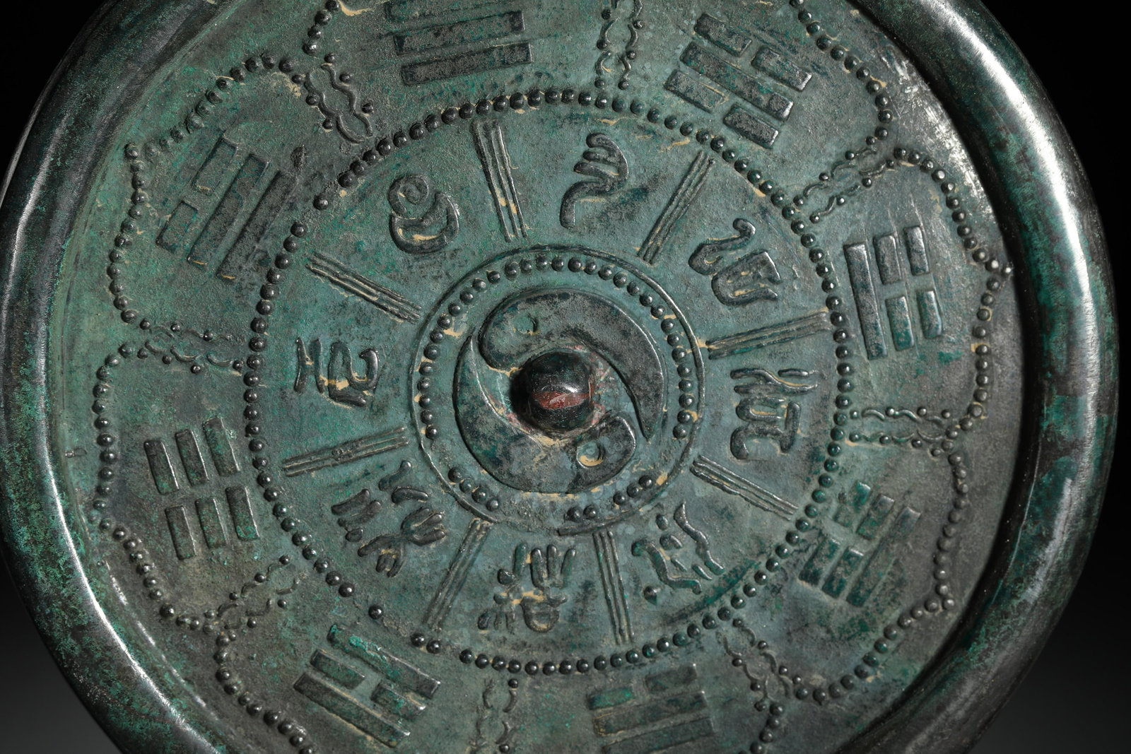 Bronze Eight Trigrams Mirror - 2
