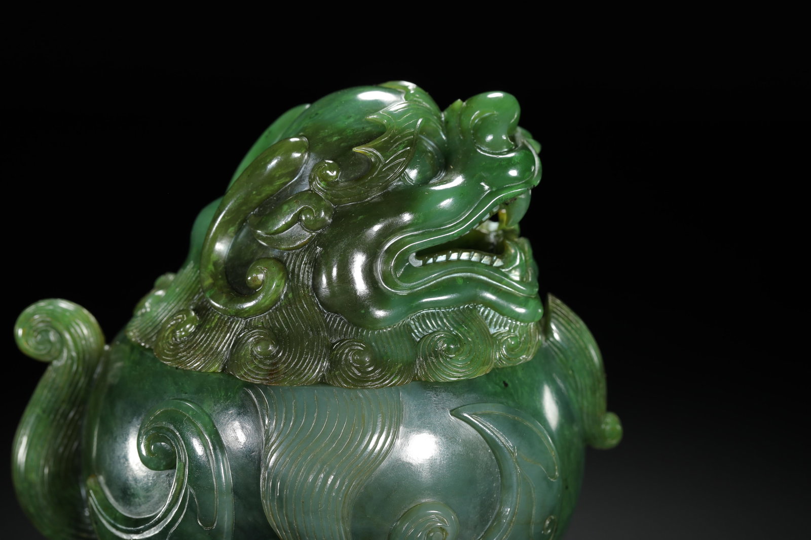 Celadon Jade Scent Burner - 6
