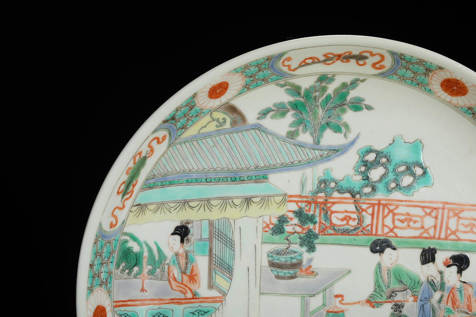 Wucai Figural Plate - 5