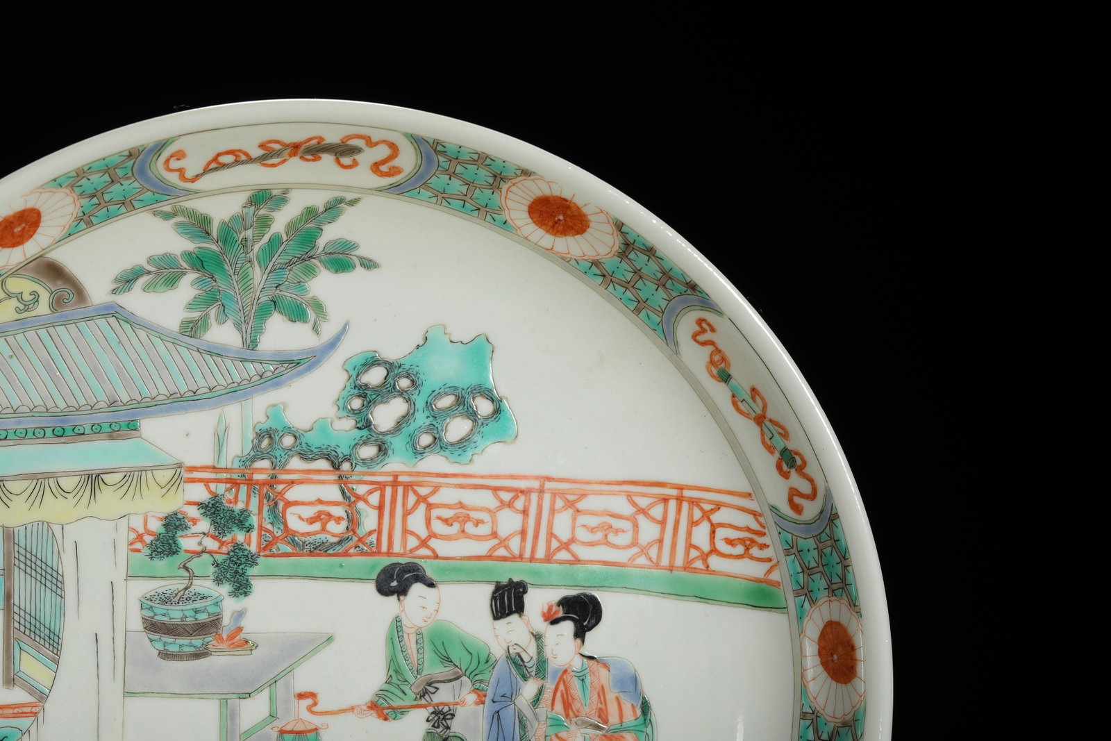 Wucai Figural Plate - 6
