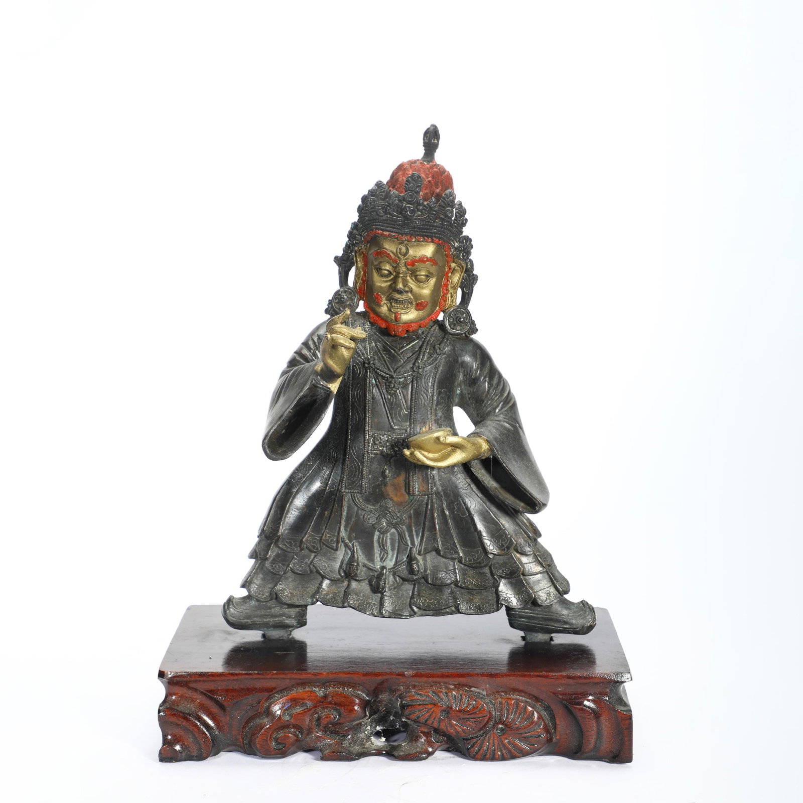 Gilt-Bronze Wrathful Deity Guardian Figure (1 of 10)