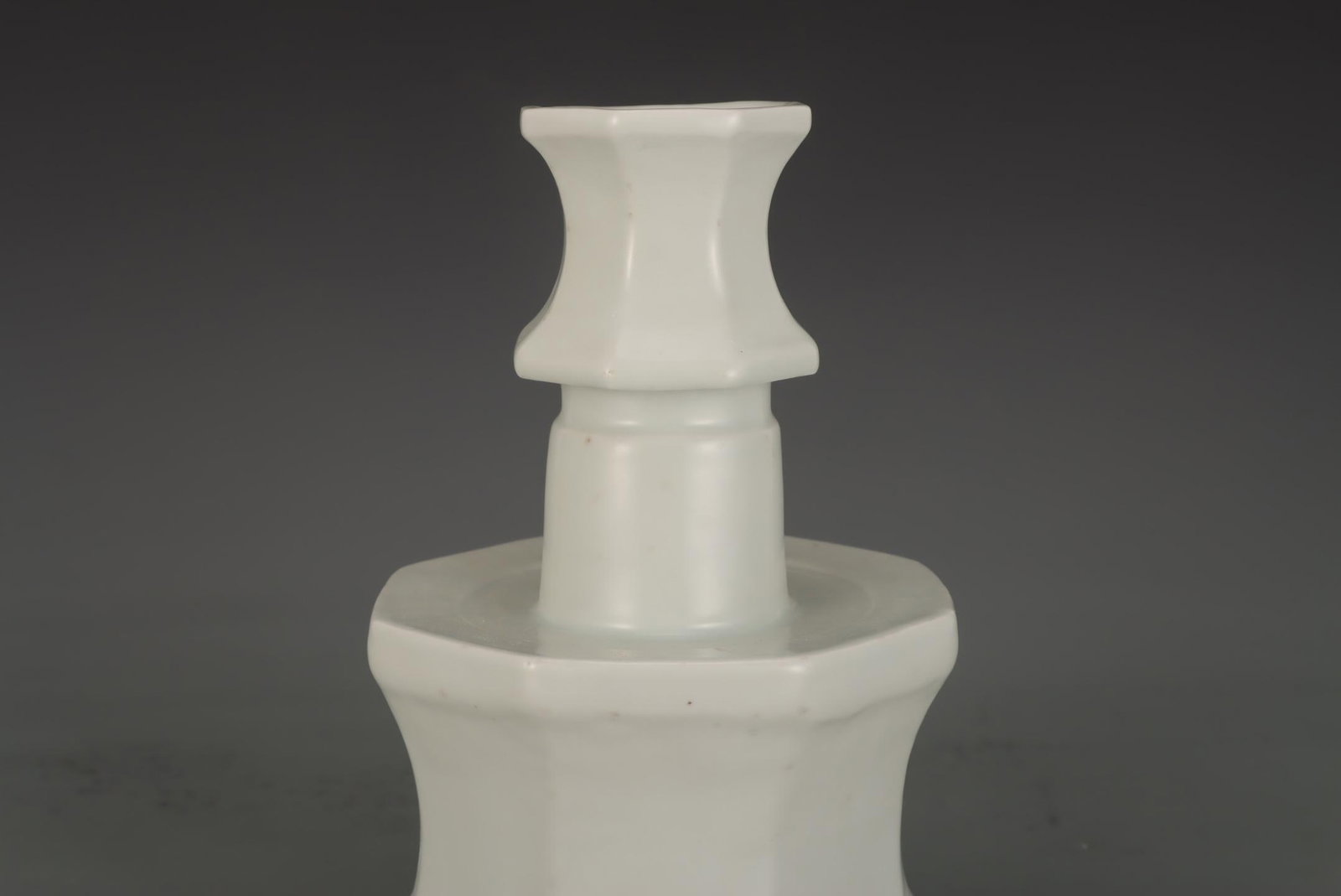 A Sweet White Glazed Candlestick - 3