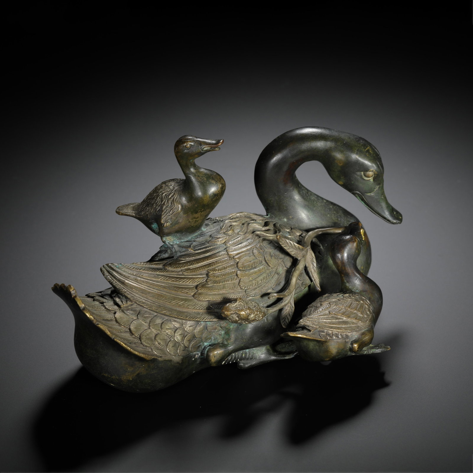 Bronze Cast Duck Form Ornament (1 of 12)