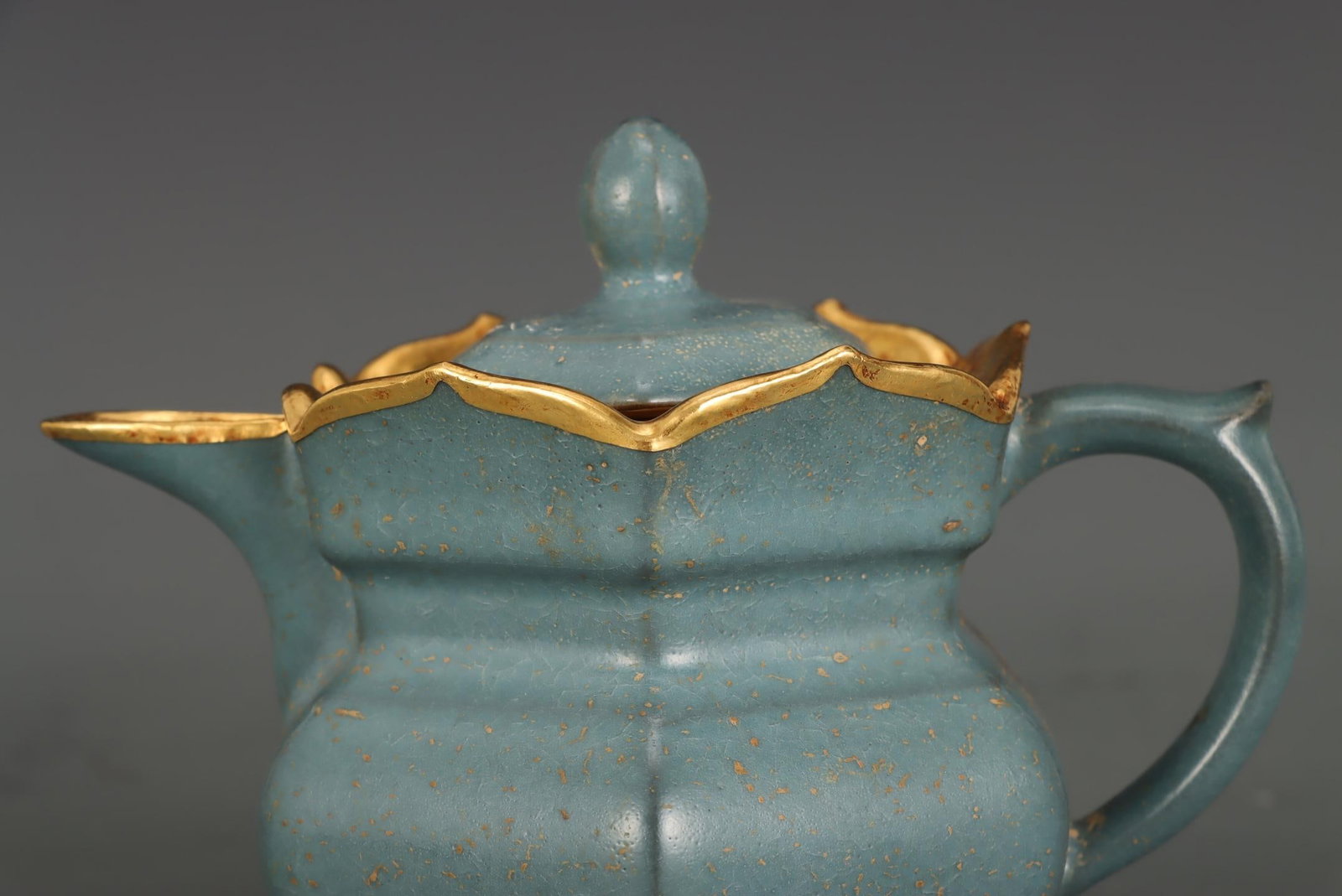 A Ru Ware Celadon Monk?s Cap Ewer - 3