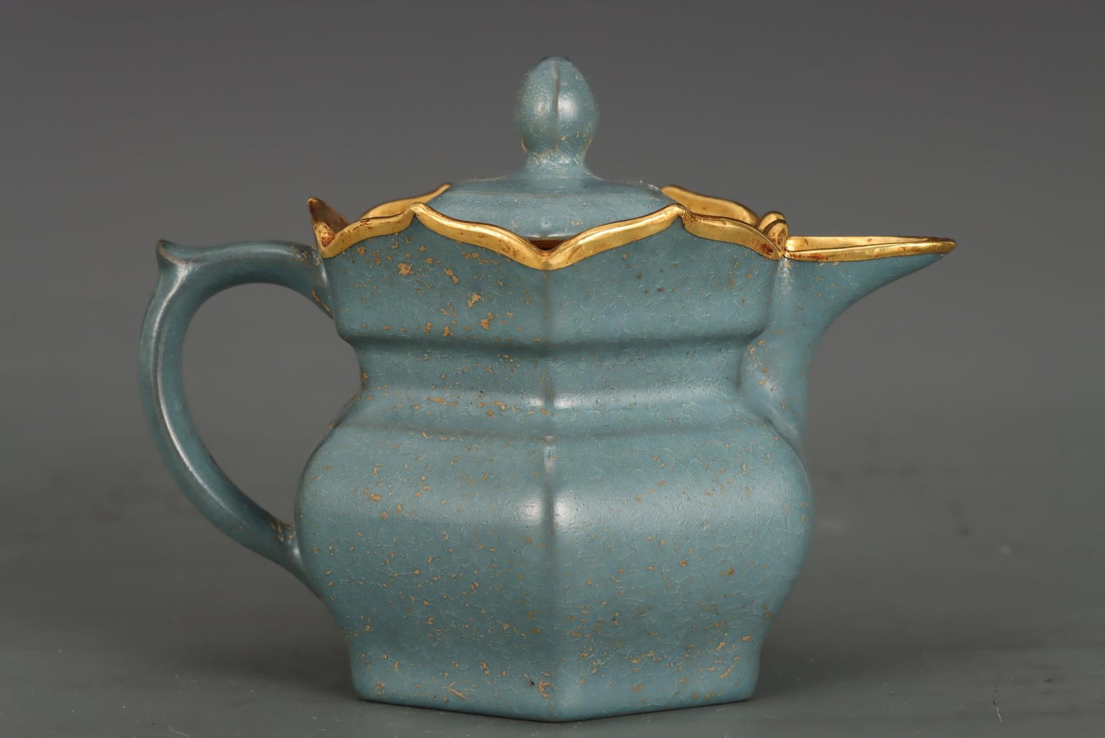 A Ru Ware Celadon Monk?s Cap Ewer - 5