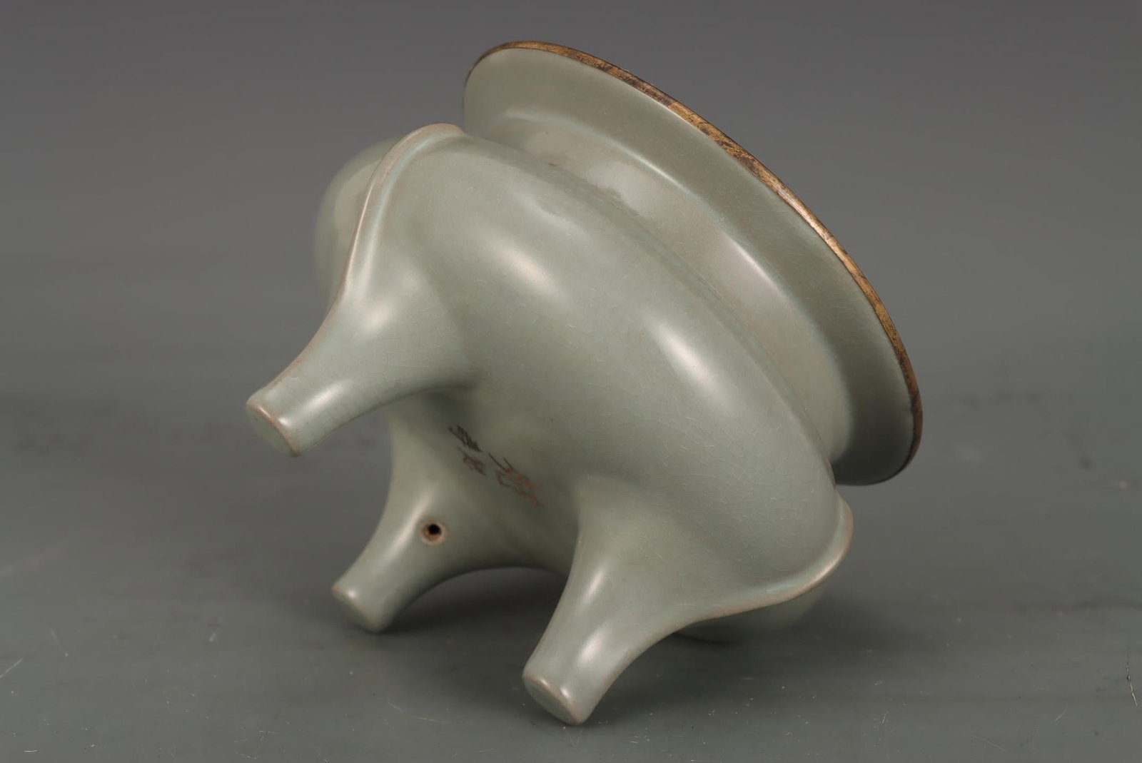 A Ru Ware Celadon Ding Censer - 6