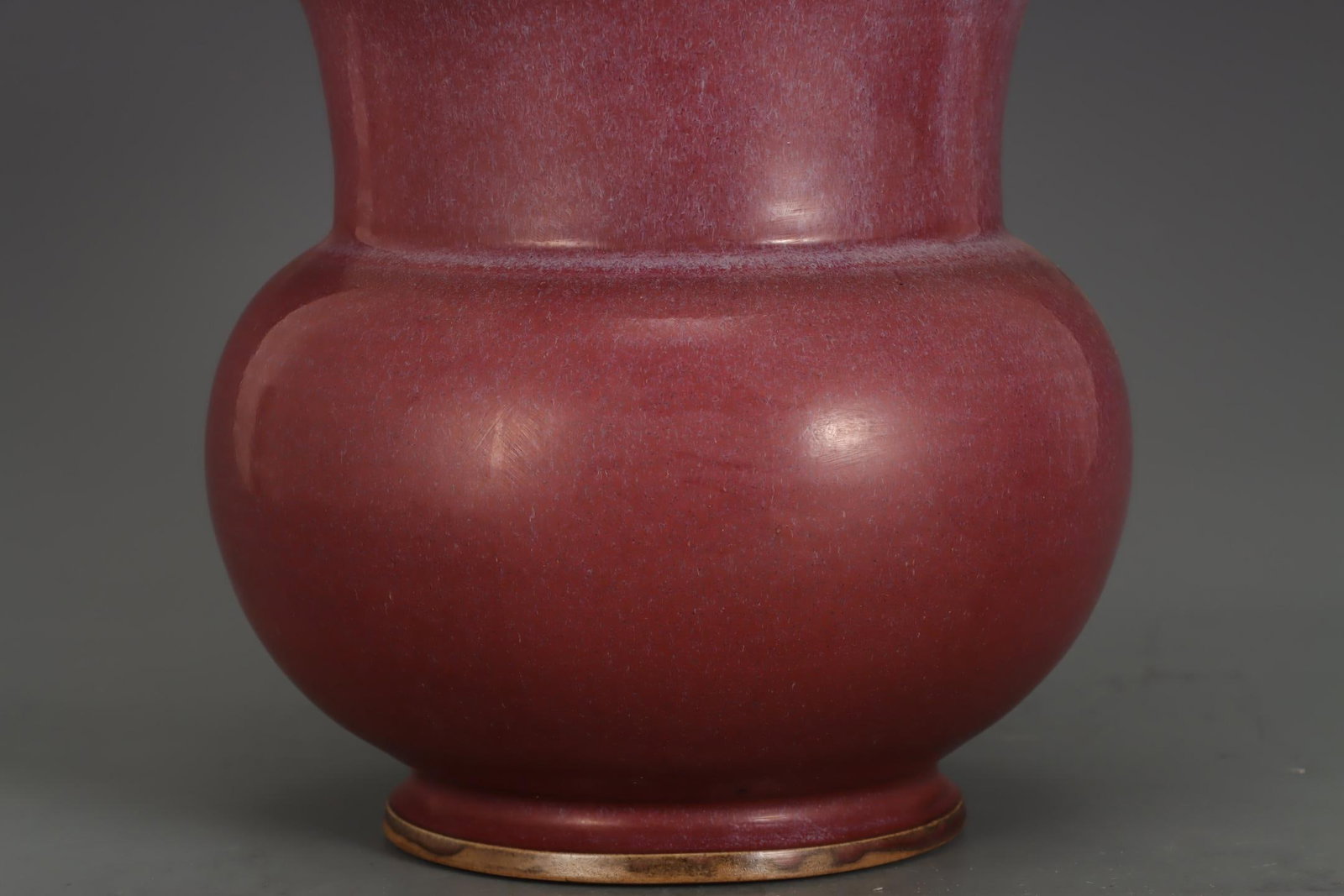 A Jun Ware Rose Red Planter - 4