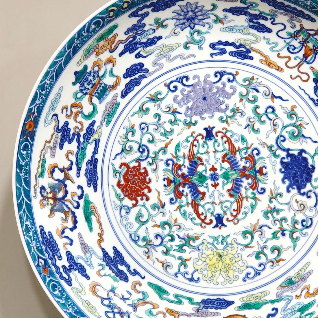 A Doucai Charger - 3
