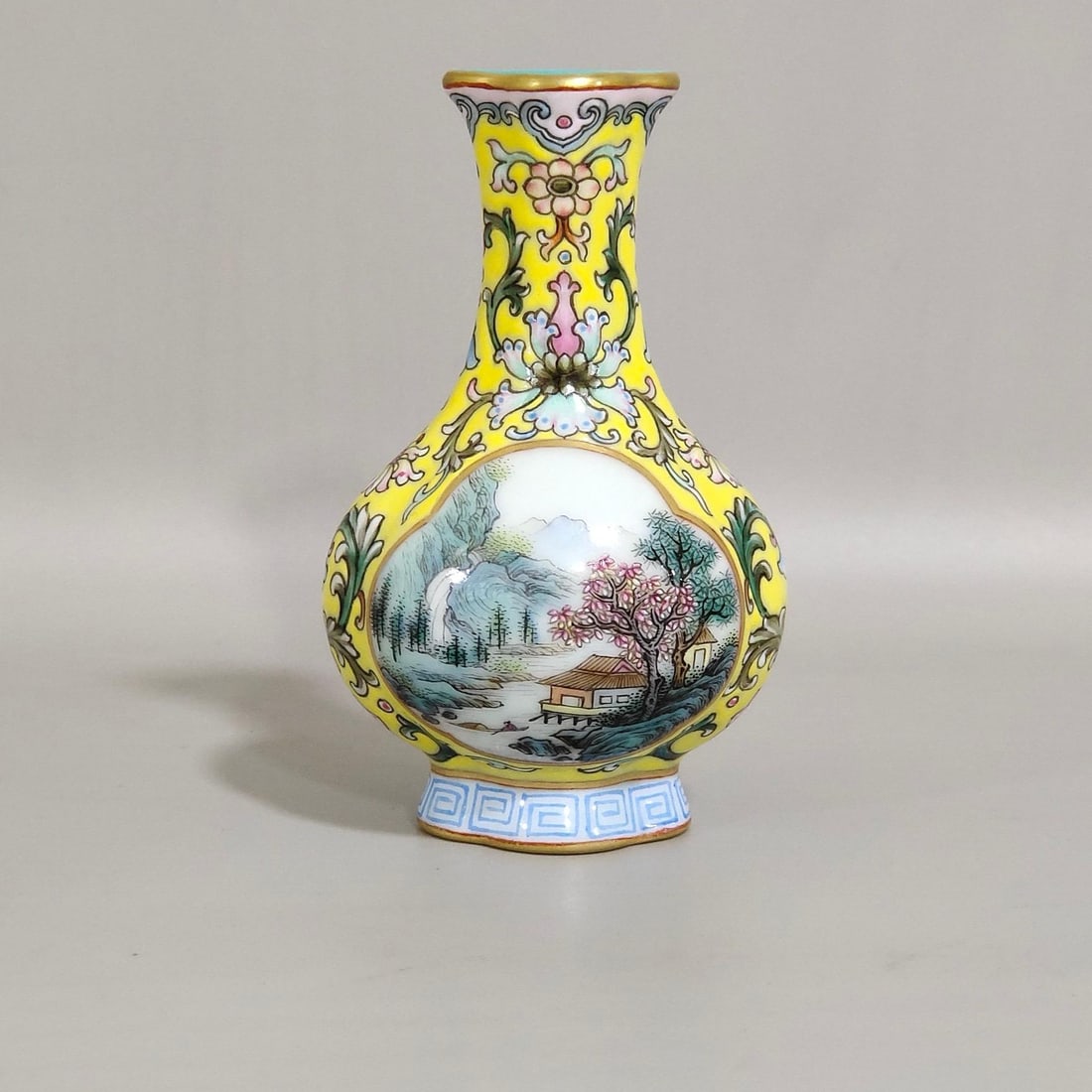 A Enamel Vase - 7