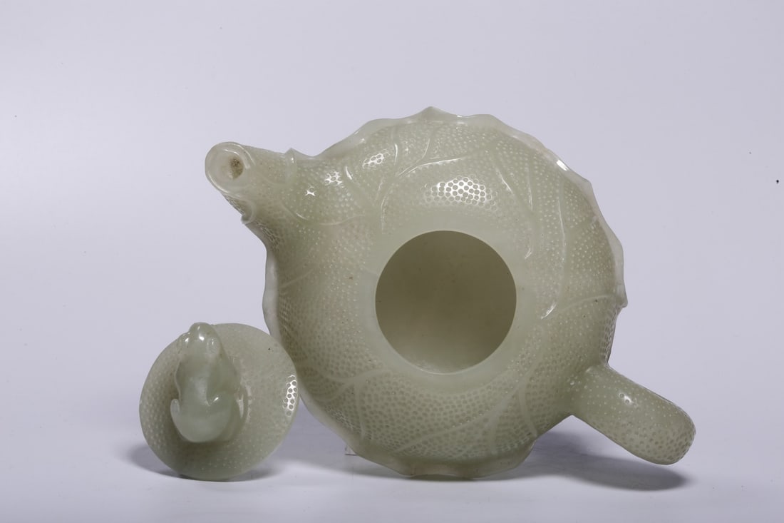 A Hetian Jade Teapot - 8