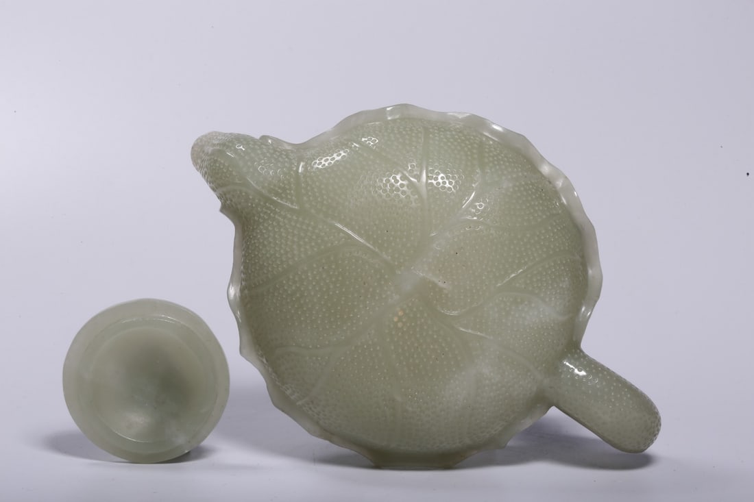 A Hetian Jade Teapot - 9