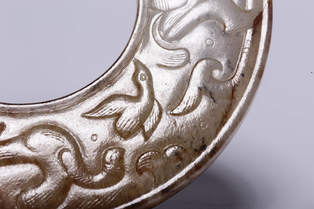 A Hetian Jade Bi Disc - 5