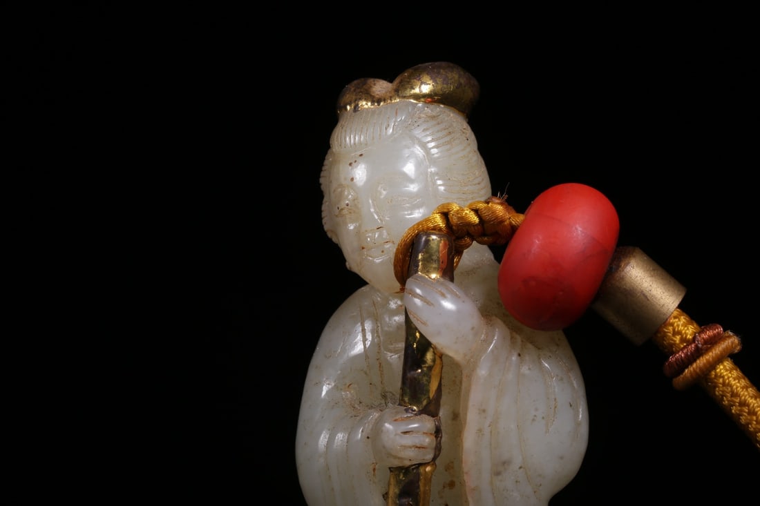 A Hetian Jade Lady Ornament - 5