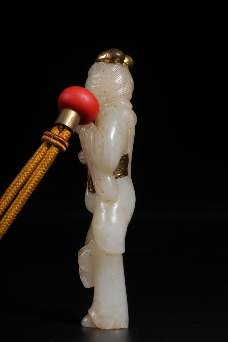 A Hetian Jade Lady Ornament - 8