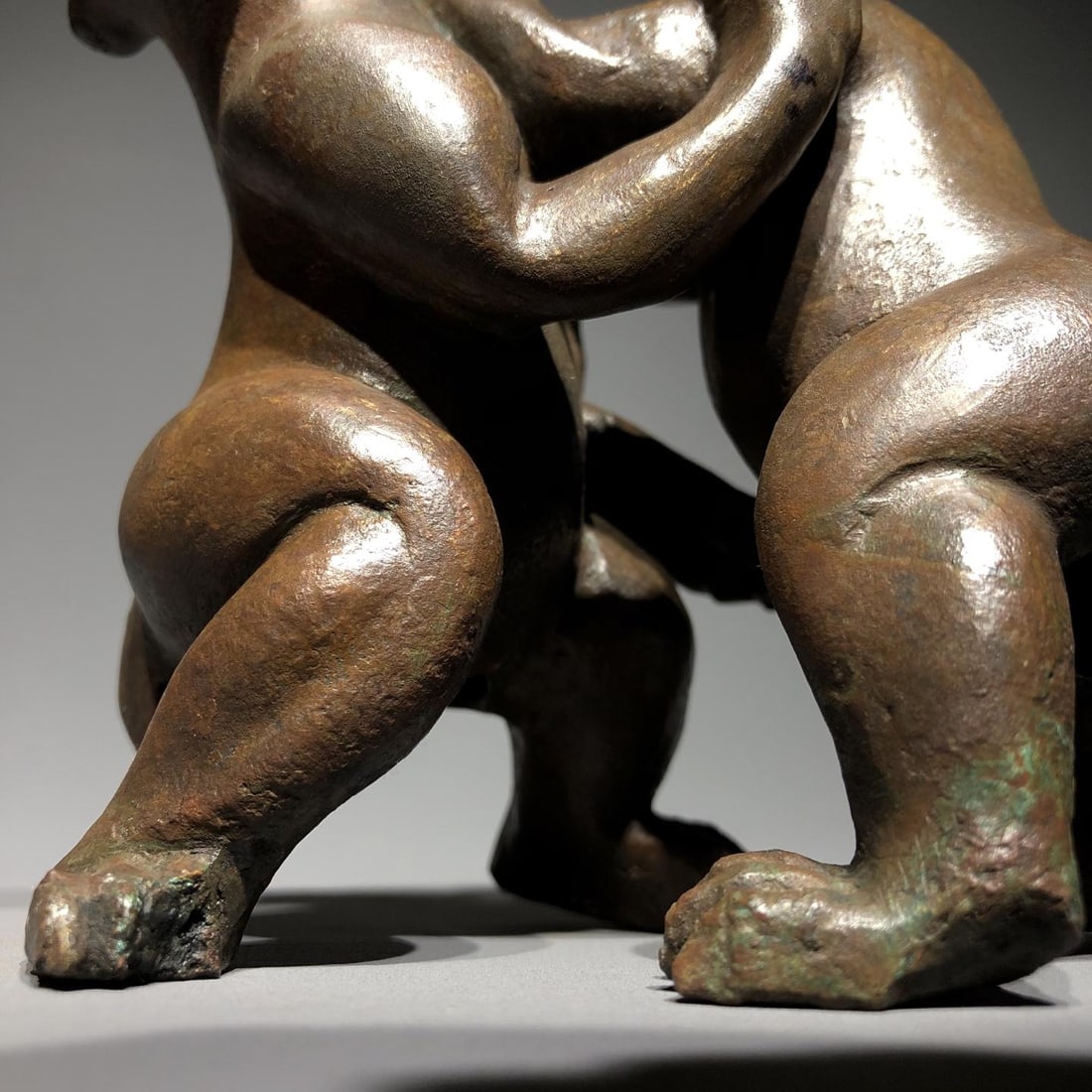 A Bronze Double?Bear Figure - 6