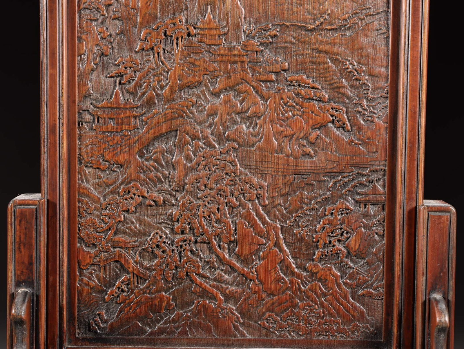 A Bamboo Table Screen - 3