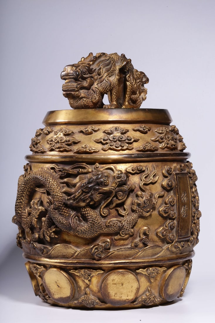 A Gilt Bronze Clock - 10