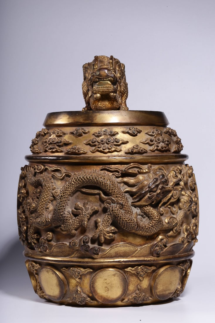 A Gilt Bronze Clock - 6