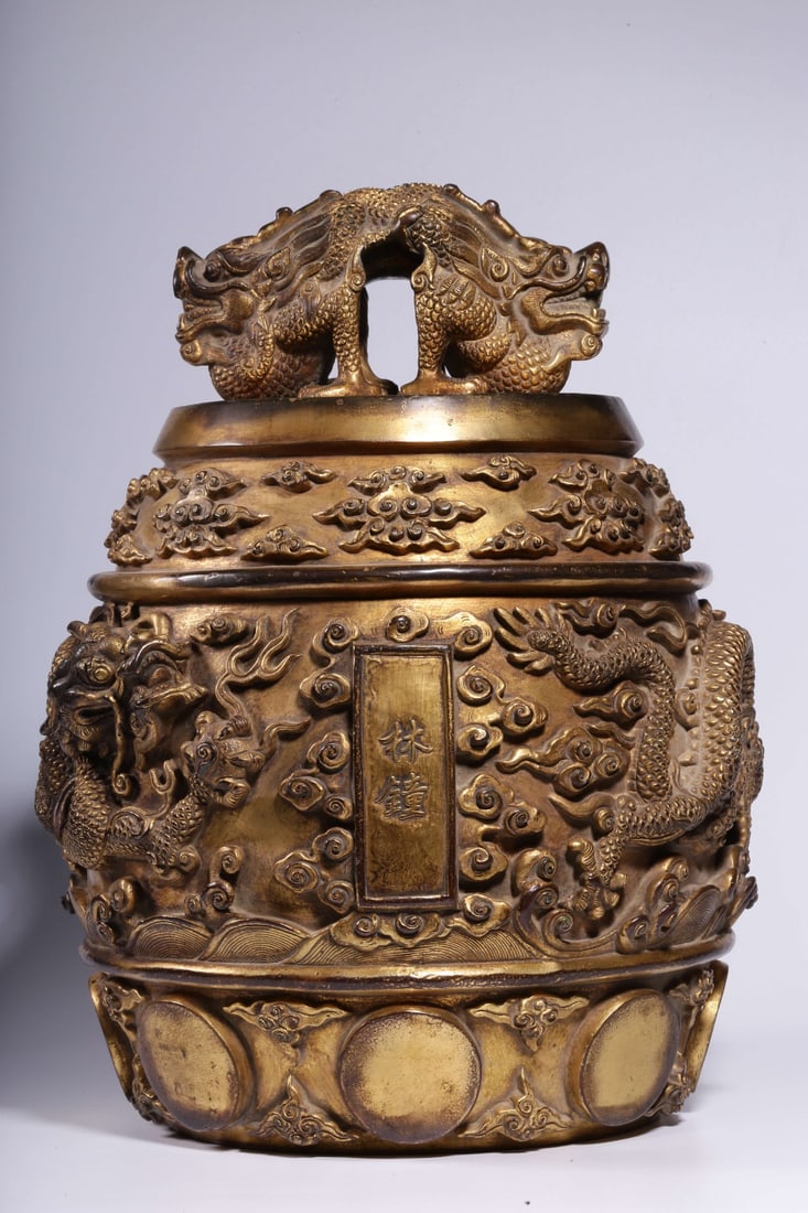 A Gilt Bronze Clock - 8