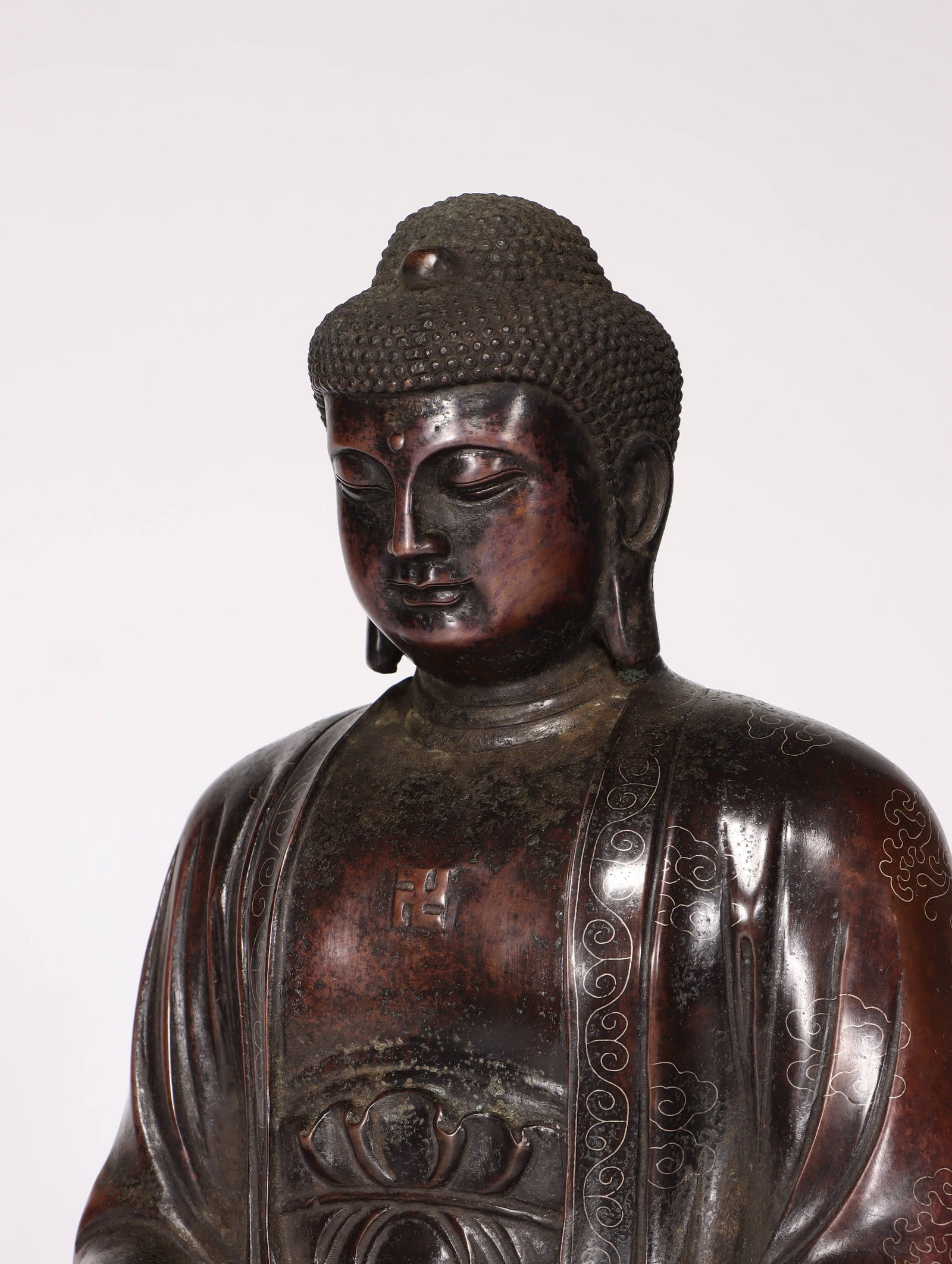A Bronze Shakyamuni Statue - 5