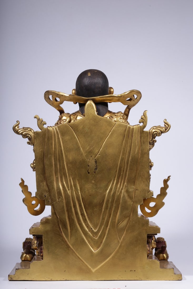 A Gilt Bronze Deity Statue - 14