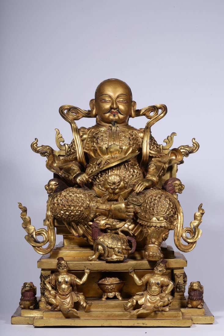 A Gilt Bronze Deity Statue (1 of 15)