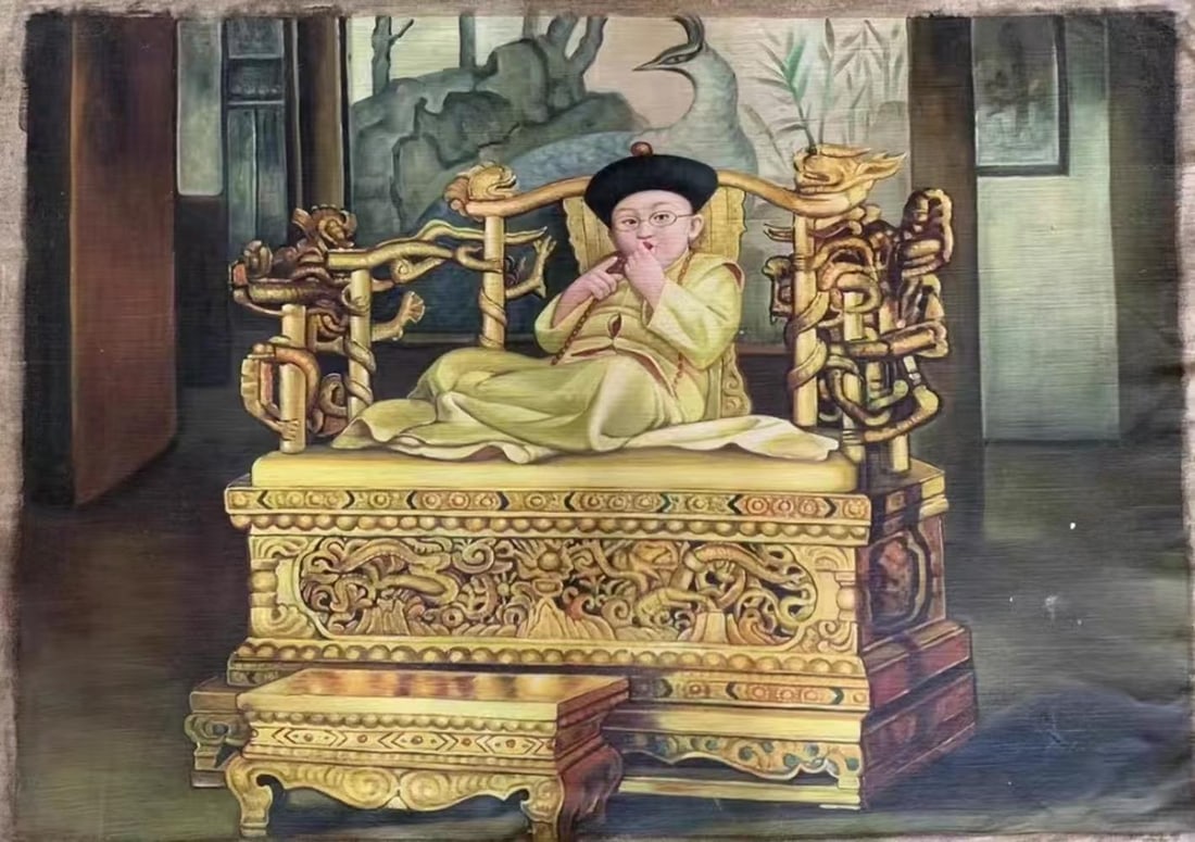 An Oil Painting: An Oil Painting. Dimensions: 35.43" x 47.24".