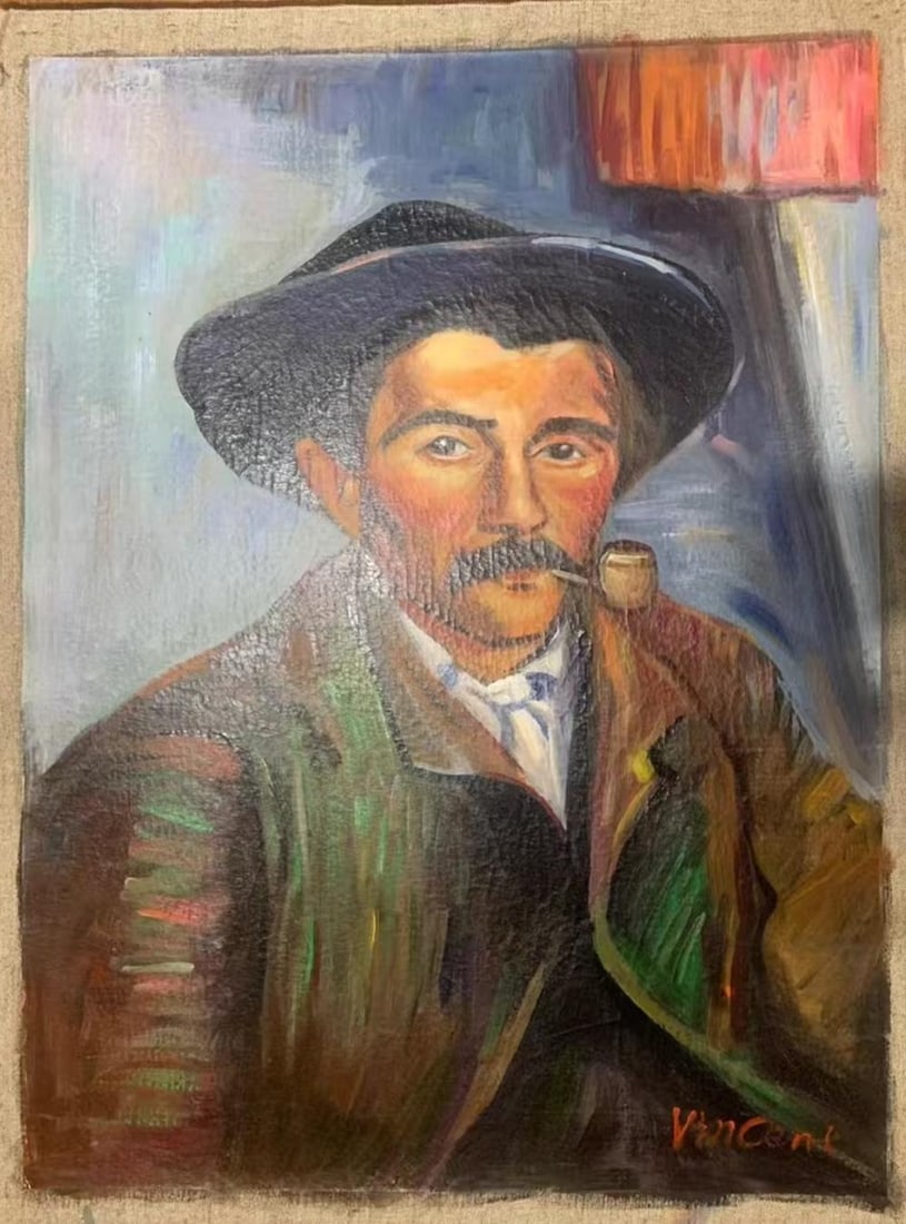 An Oil Painting: An Oil Painting. Dimensions: 35.43" x 47.24".