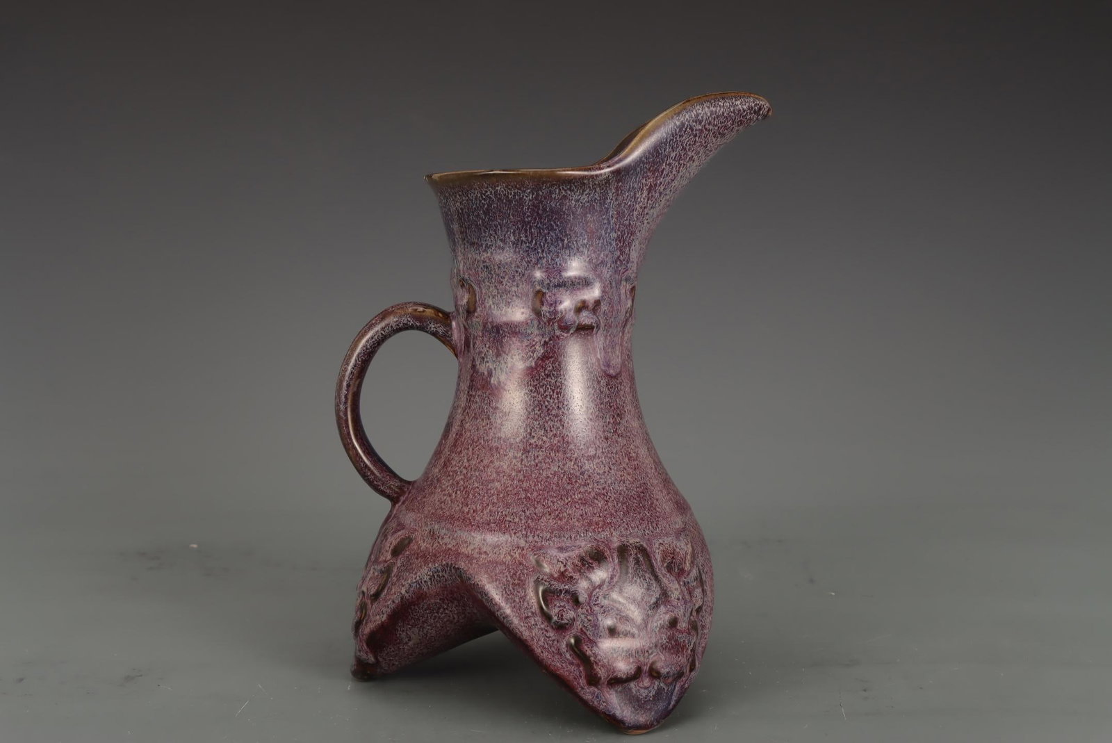 A Jun Ware Purple Glazed Ewer - 4