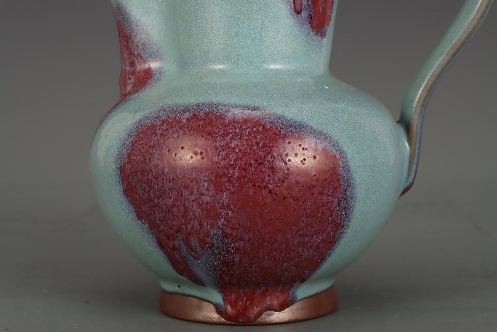 A Jun Ware Purple Splashed Monk?s Cap Ewer - 3