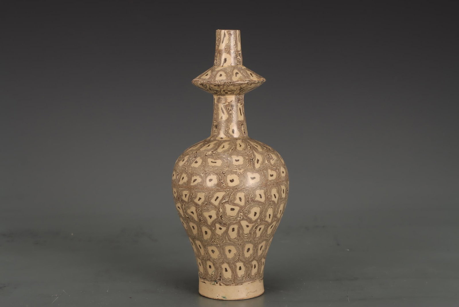 A Striated Ware Bottle Vase - 5