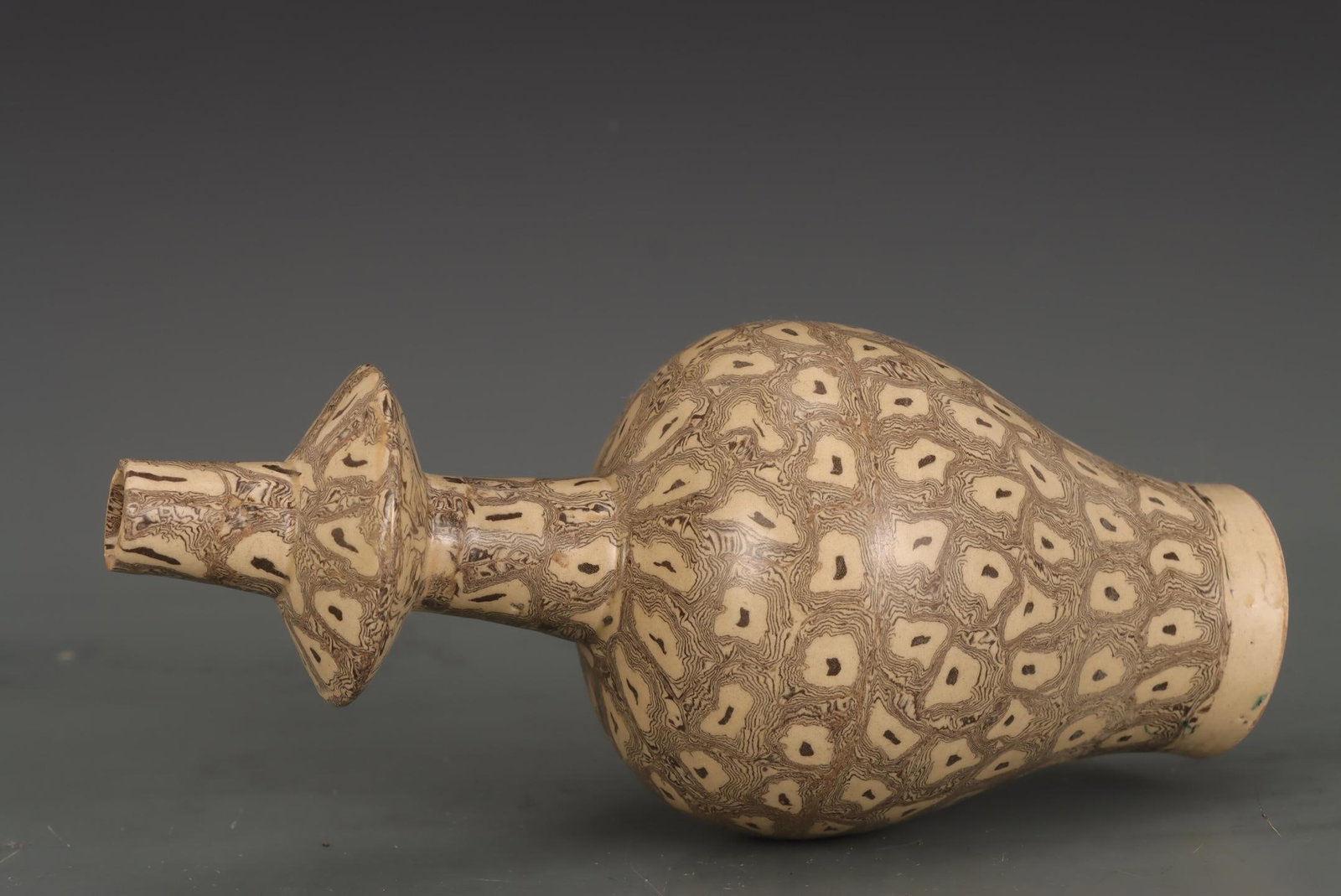 A Striated Ware Bottle Vase - 6