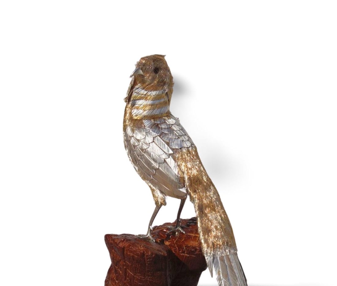 A Silver Bird Ornament - 4