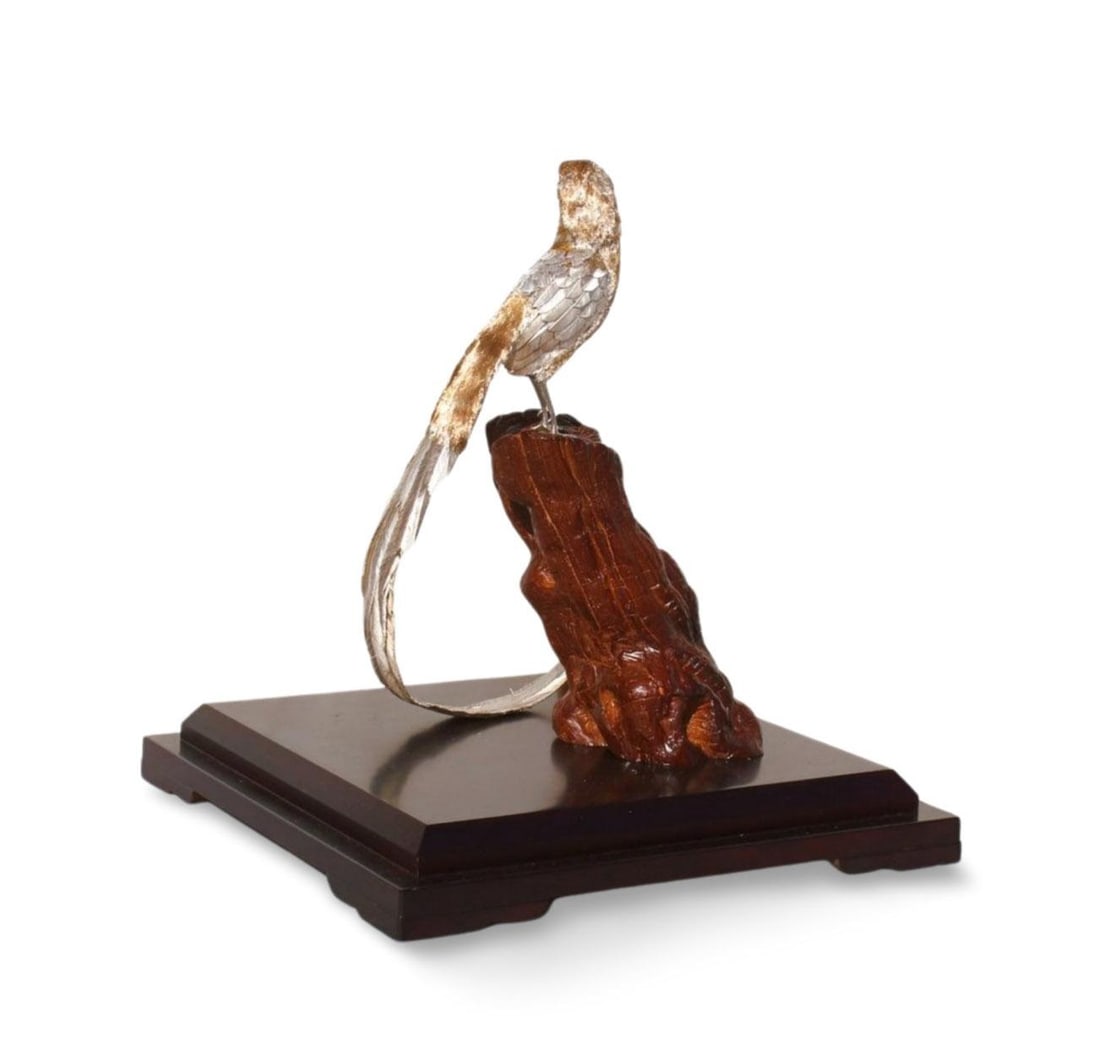 A Silver Bird Ornament - 6