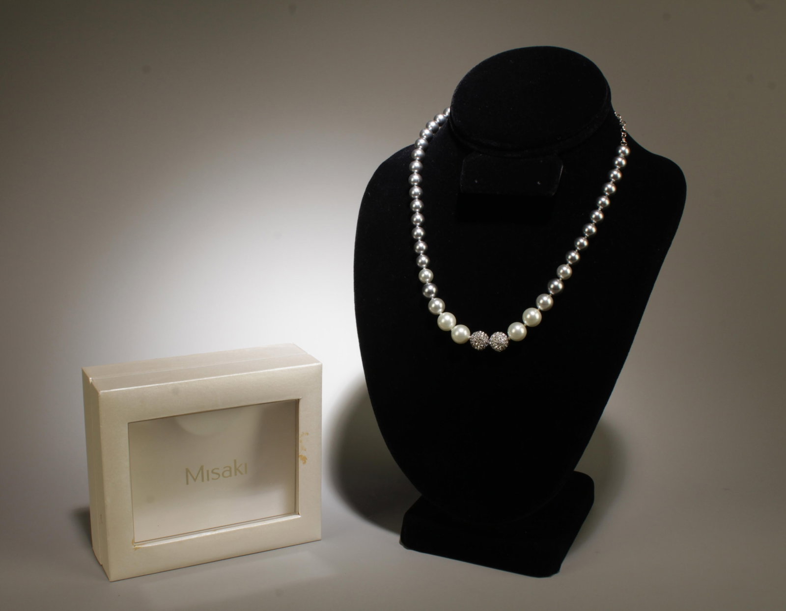 A Pearl Necklace: A Pearl Necklace . Length: 8.2". Pearl Diameter: ~7.5mm