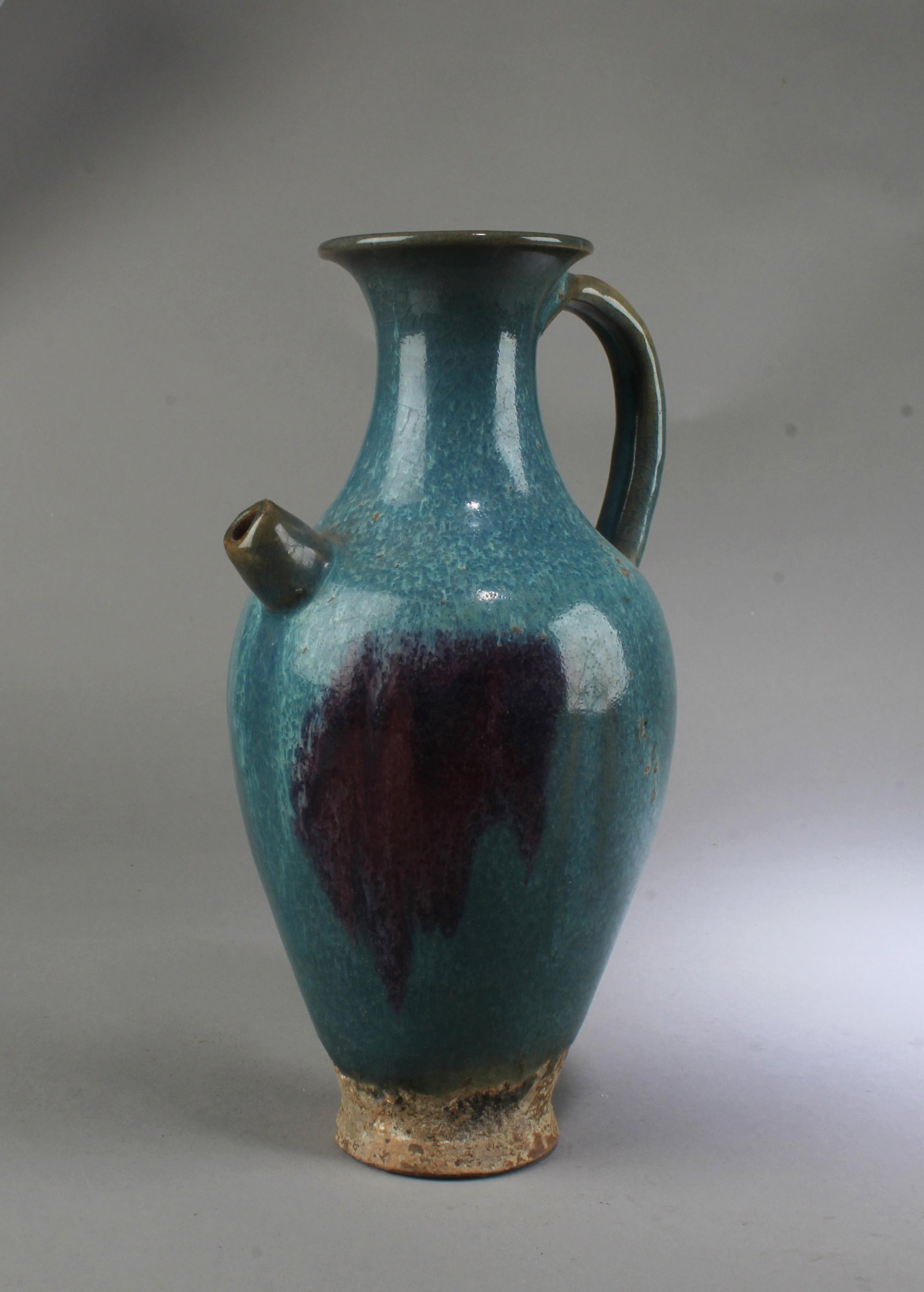Chinese Junyao Ewer: Chinese Junyao Ewer. Height: 10.75"